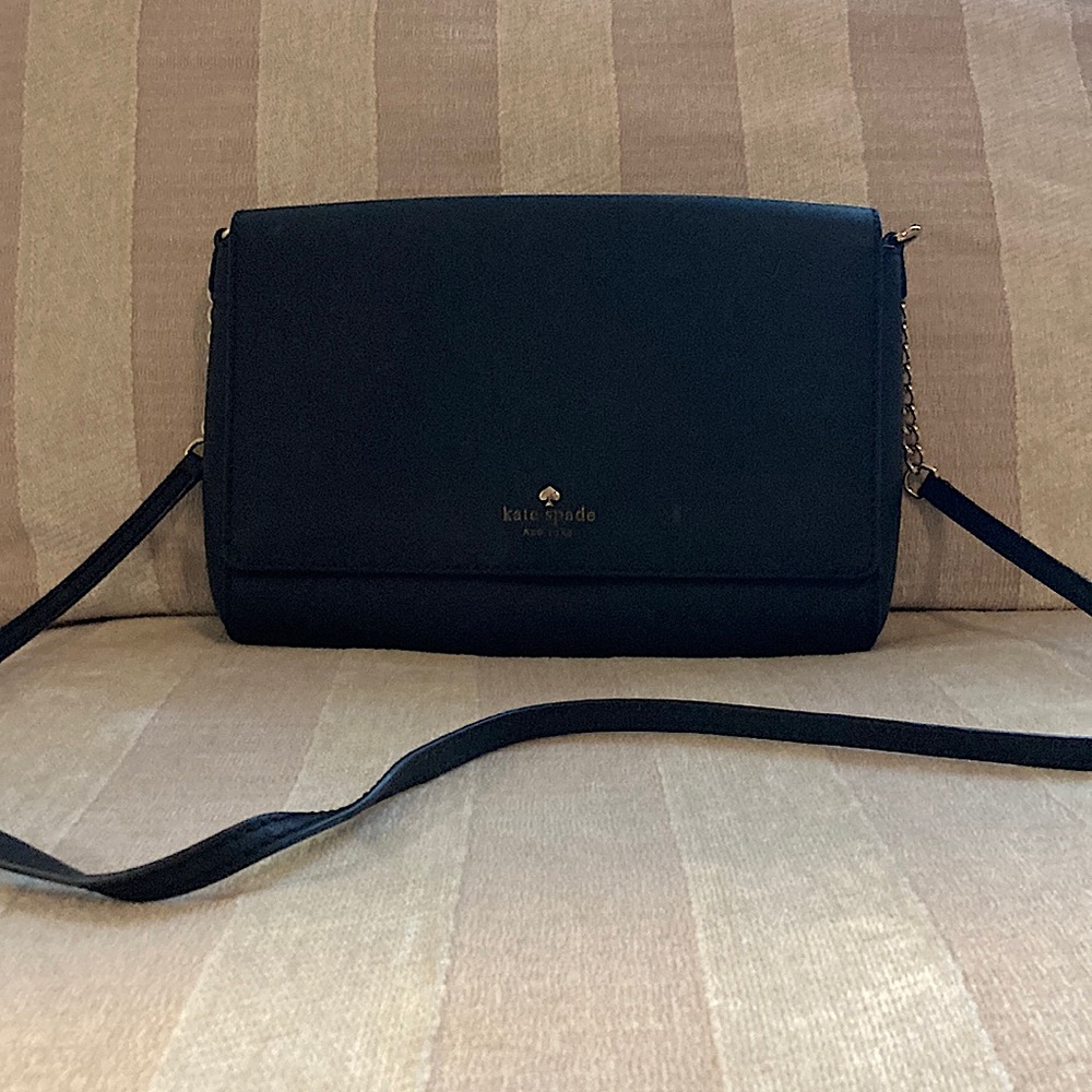 Black Kate Spade crossbody purse